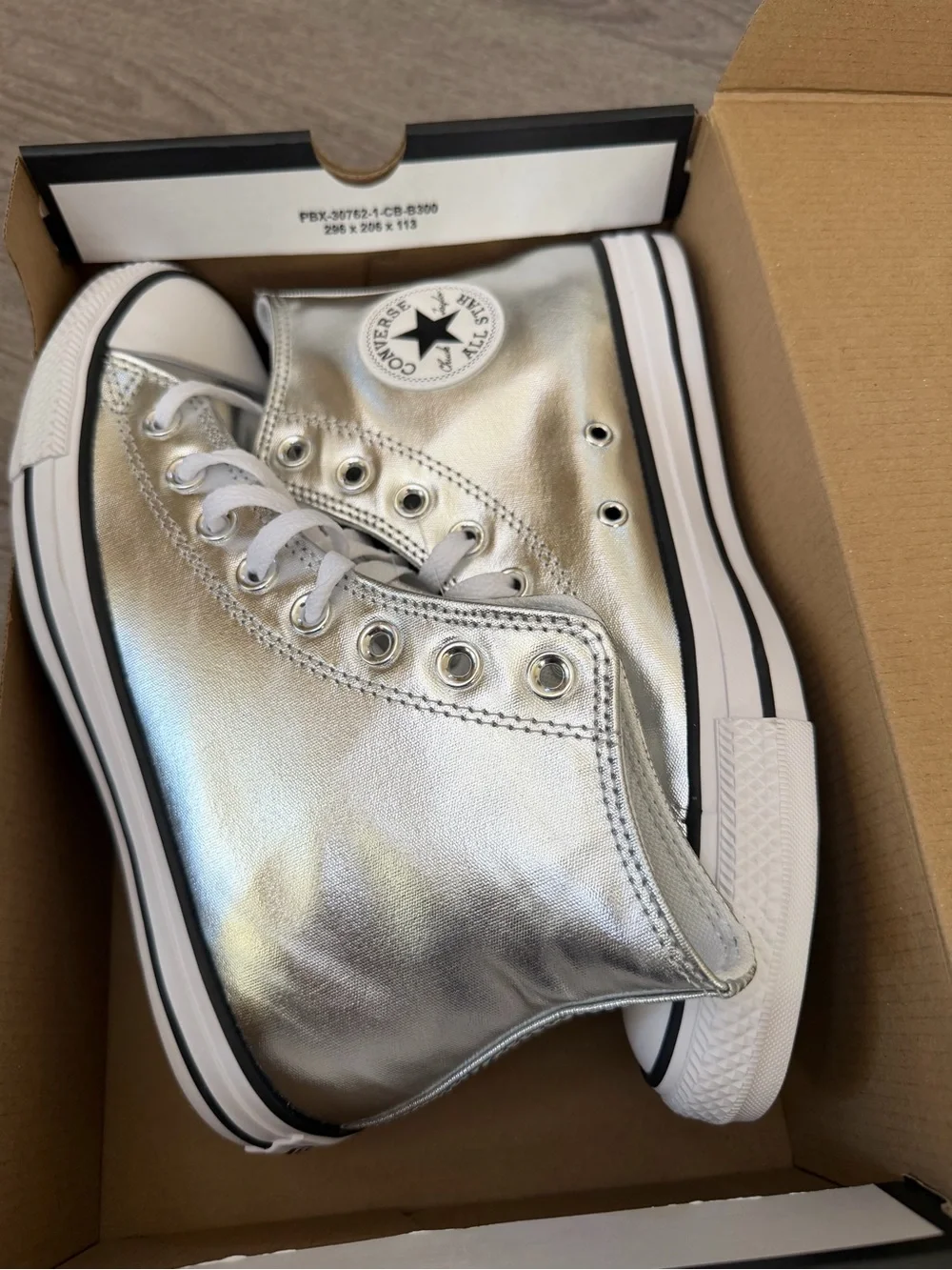 Converse Silver High-Top Sneakers